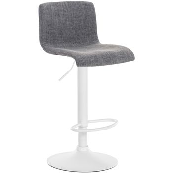 Clp Taburete De Bar Hover En Tela Gris Claro 36x39x84 Cm