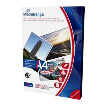 Mediarange Papel Foto Mate Doble Cara 200 G/m2 Pack 50 Uds A4