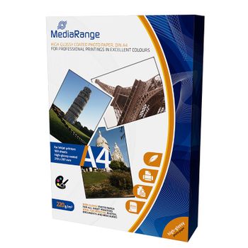 Mediarange Papel Foto Glossy 220 G/m2 100 Uds A4