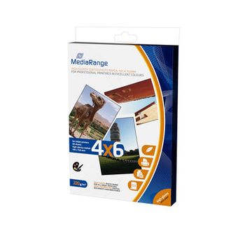 Mediarange Papel Foto Glossy 220 G/m2 50 Uds 4"x6"