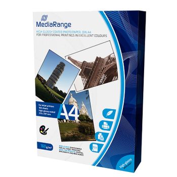 Mediarange Papel Foto Glossy 160 G/m2 100 Uds A4