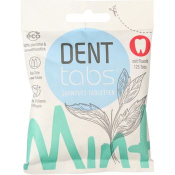 Pastillas De Dentífrico Sólido Con Fluor Dent Tabs 125 Uds