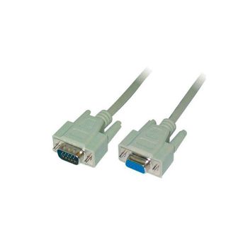 Cable Extensor Vga M-h 10m Gris