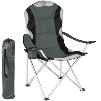 Silla De Camping Acolchada - Gris