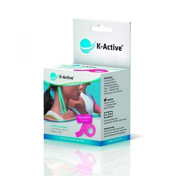 Kinesiotape Vendaje K-active 5 Cm X 5 M 1 Rollo Rosa