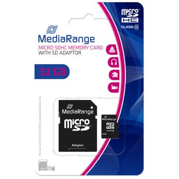 Mediarange Tarjeta Microsdhc 32gb Clase 10 Mr959 C/adapt