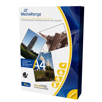 Mediarange Papel Foto Din A4 Alto Brillo Pack 100 Uds