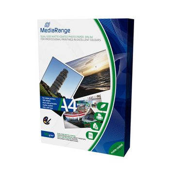 Mediarange Papel Foto Mate Doble Cara 140 G/m2 Pack 100 Uds A4