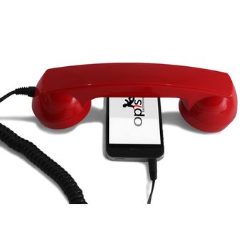 Auricular Retro Por Móviles (android) Rojo