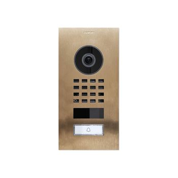 Videoportero Ip Con Detector De Movimiento Y 1 Timbre - Doorbird D1101v Inox Bronze - Montaje Empotrado