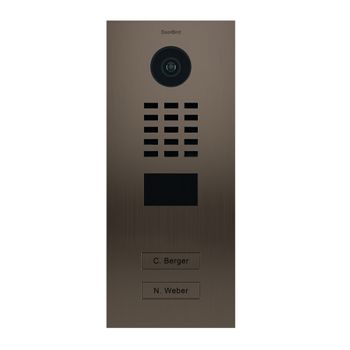 Portero Ip Multiusuario Con 2 Timbres - Doorbird D2102bv Bronce