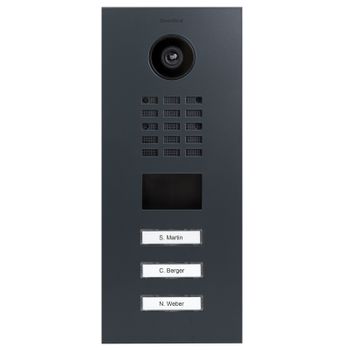 Portero Ip Multiusuario Con 3 Timbres - Doorbird D2103v Antracita