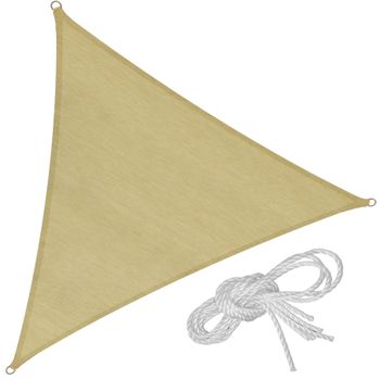 Toldo vela triangular 400 x 400 x 400 cm color beige