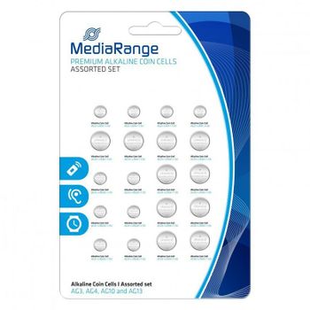 Mediarange Ag3 Ag4 Ag10 Ag13 Pila Alcalina De Botón Mrbat119 Pack De 20