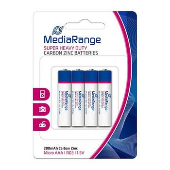 Mediarange Pila Zinc-carbon Aaa Pack 4 Uds (r03)