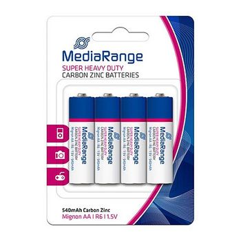 Mediarange Pila Zinc-carbon Aa Pack 4 Uds (r6)