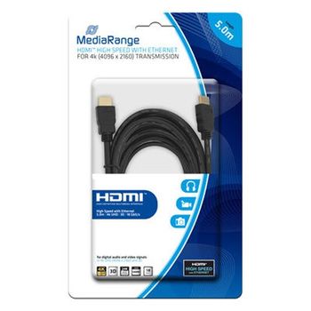 Mediarange Cable Hdmi Con Ethernet 5mts