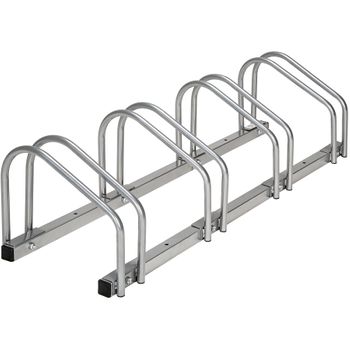 CCLIFE Soporte Bicicletas Suelo Aparcamiento para 2 Bicis con Anchos de  Neumáticos de Hasta 55 mm Aparcabicicletas de Hierro 40 x 32 x 26 cm :  : Bricolaje y herramientas