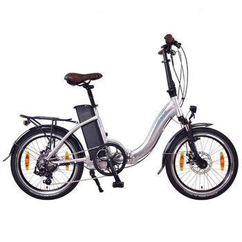 Ncm Paris 20" Bicicleta Eléctrica Plegable, Batería 36v 15ah 540wh, De Plata
