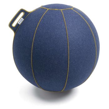 Pelota De Asiento Velt Para El Interior De 70x75cm De Vluv Color Denim/gold