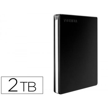 Disco Duro Externo Toshiba Canvio Slim Hdd 2,50" 5.000 Mbit/s Usb 3.0 2 Tb Color Negro