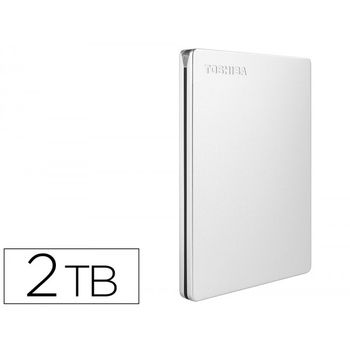 Disco Duro Externo Toshiba Canvio Slim Hdd 2,50\\\" 5.000 Mbit/s Usb 3.0 2 Tb Color Blanco