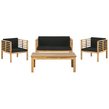 Conjunto Muebles Jardín Conjunto Sofá Washington Negro 1 Sofá