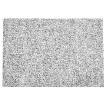 Alfombra De Pelo Largo Blanco Y Negro 140 X 200 Cm Rectangular Moderna Demre - Gris