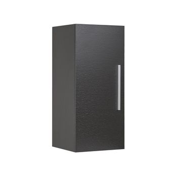 Mueble De Baño Negro 88 X 40 X 35 Cm Moderno 3 Estantes Bilbao - Negro