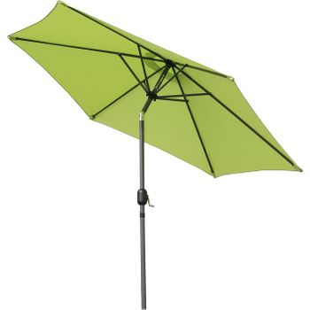 Parasol De Jardín Sombrilla De Aluminio Con Manivela Con Mástil De Aluminio De 38mm (color Manzana)