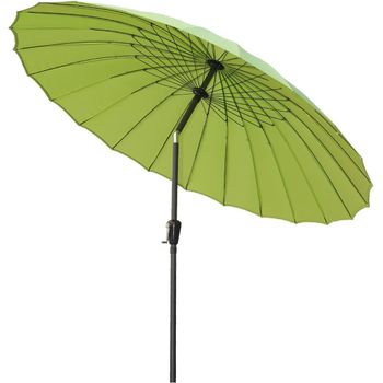 Parasol De Acero Y Aluminio De Jardín Con Manivela Con Mástil De 38mm  (color Manzana)