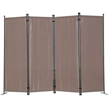 Biombo De Exterior De Acero 122x45x198 Cm-outsunny. Negro con Ofertas en  Carrefour