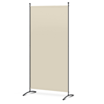 Angel Living Biombo Separador De 1 Panel, Decoración Elegante, Separador De Ambientes Plegable, Divisor De Habitaciones, 80x180 Cm (beige)