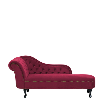 Sofa Chaise Longue Hela Reversible Rojo 4 Plazas 265x150 Cm Tanuk con  Ofertas en Carrefour