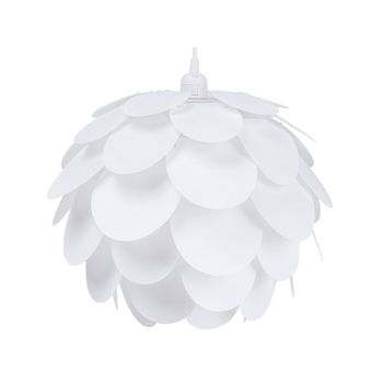 Lámpara Colgante Forma De Pétalos Blancos De Material Sintético Rhine - Blanco