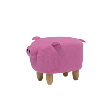 Puf Tapizado Rosa Piggy