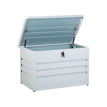 Caja De Almacenamiento Para Exterior De Acero Galvanizado Gris Claro 300l Cebrosa - Gris