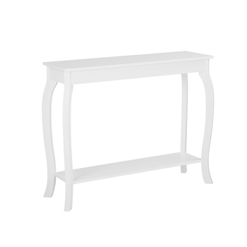 Mesa Consola Blanca 100 X 30 Cm Estilo Francés Moderno Estante De Exhibición Almacenamiento Sala De Estar Pasillo Dormitorio Hartford - Blanco