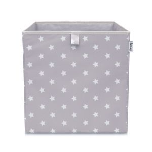 Caja De Almacenaje Lifeney Con Dibujo De Estrellas En Gris Claro