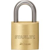 Stanley 751742028 Candado Latón - Arco Normal 20mm