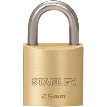 Stanley 751742029 Candado Latón - Arco Normal 25mm