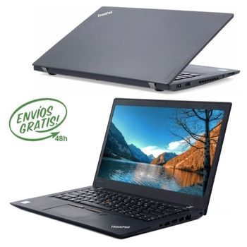 Ordenador Portátil Lenovo Thinkpad T480s Táctil De 14" Full Hd / Core I5-8350u 1.7ghz/16gb Ddr4/500gb M.2 Ssd  - Windows 11 Pro. Reacondicionado.