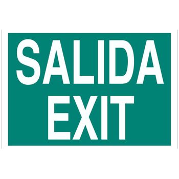 Salida / Exit Medida Mm:210x148 Material: Luminiscente