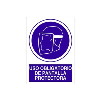 Uso Obligatorio De Pantalla Protectora Medida Mm:420x297 Material: Plástico