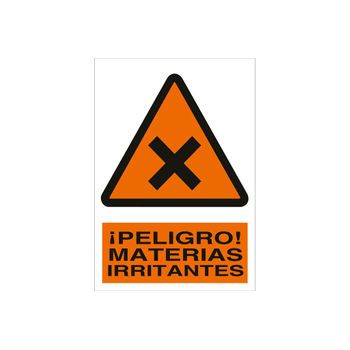 ¡peligro! Materias Irritantes Medida Mm:297x210 Material: Plastico