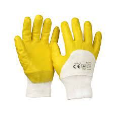 GUANTES AMARILLOS DE NITRILO T.10