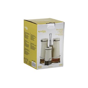 Set De Aceitera Mod Aloreña Beis 230 Ml-120 Ml - Cofan