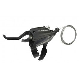 Shimano Maneta Freno/cambio St-ef500 Izquierda V-brake 3v.1800 Mm Negro 2 Dedos