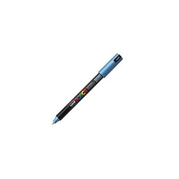 Uniball Marcador Posca Pc-1mr Azul Metalico -12u-