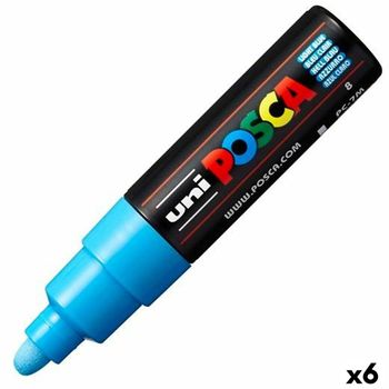 Rotulador Posca Pc-7m Azul Claro (6 Unidades)